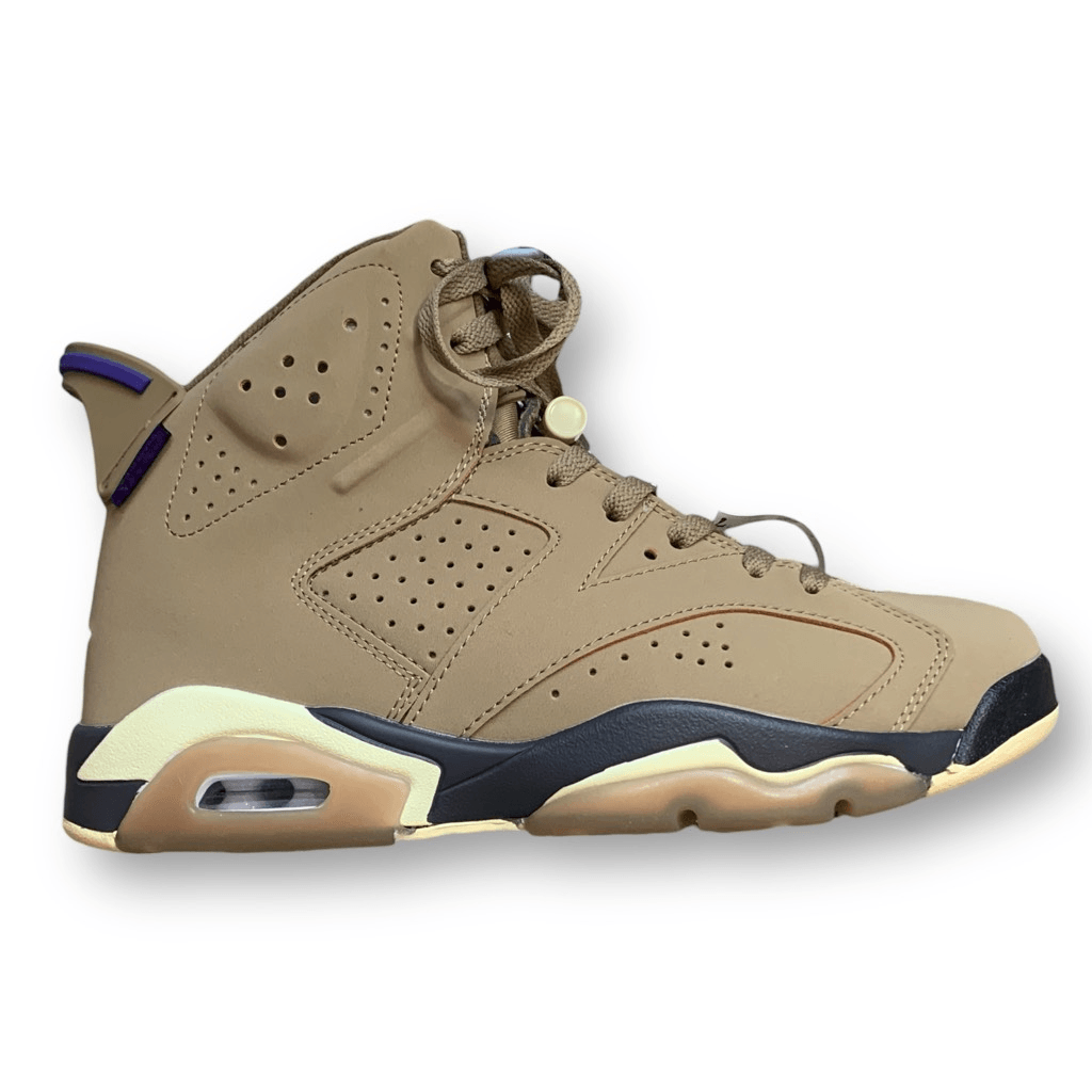 スニーカー Nike Air Jordan 6 Retro Gore-Tex Brown Kelp Nike Air Jordan 6 Retro GORE-TEX Sneakers Brown Kelp Lace Up