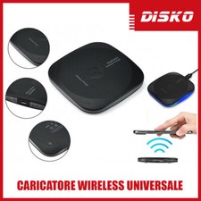 CARICATORE WIRELESS CARICABATTERIE SENZA FILI UNIVERSALE SAMSUNG IPHONE HUAWEI