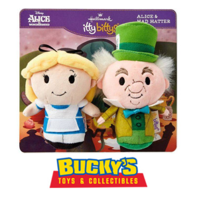 Disney Alice in Wonderland and Mad Hatter Hallmark itty bittys Tea Party  Set