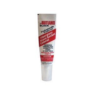 Rutland 77E E-Z Spread Fiberglass Stove Gasket Cement, 2.3 Oz, Black
