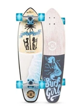 MADD GEAR 32" CRUISER BOARD, SURFER GIRL *DISTRESSED PKG