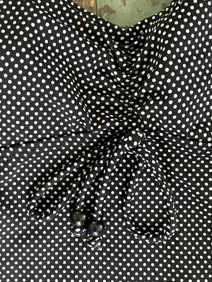 Traje de baño Jaclyn Smith talla 12 blanco y negro a lunares de una pieza 1 pieza Foto 3 de 4