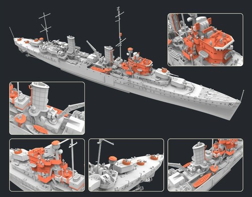 Flyhawk 1/700 FH1157 HMS Light Cruiser Aurora 1941 - Picture 2 of 5