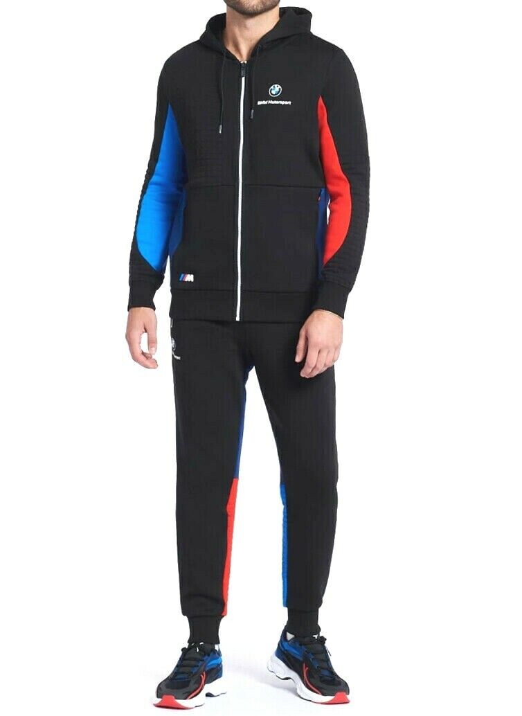 New PUMA Brand BMW Motorsport Men's Full Zip Hoodie Jacket Pants Tracksuits