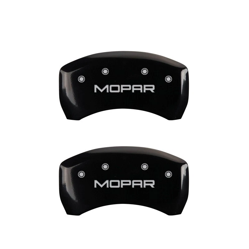 Jeep Compass 2017-2024 cubiertas de pinza de disco de freno delanteras + traseras negras MGP "Mopar" Foto 3 de 4