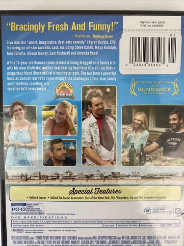 NEW The Way Way Back DVD 2013 Steve Carrell Toni Collette Comedy Drama - Picture 4 of 9