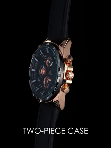 Men's Watch Luxury Brand Waterproof Analog Quartz Calender Brown Leather Band - Video 1 of 1