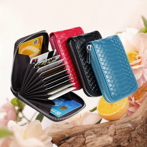Short Women‘s Leather Zipper Wallet Credit Card Holder Coin Purse Clutch Handbag - Picture 2 of 20