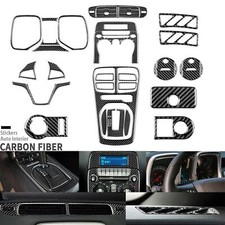 42pcs Real Carbon Fiber Full Interior Kits Decorative For Chevrolet Camaro 10-15