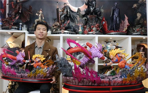 Dynamic Studio 1/4 Dragon Ball Son Goku VS Janemba Resin Painted Statue In Stock - Picture 10 of 10