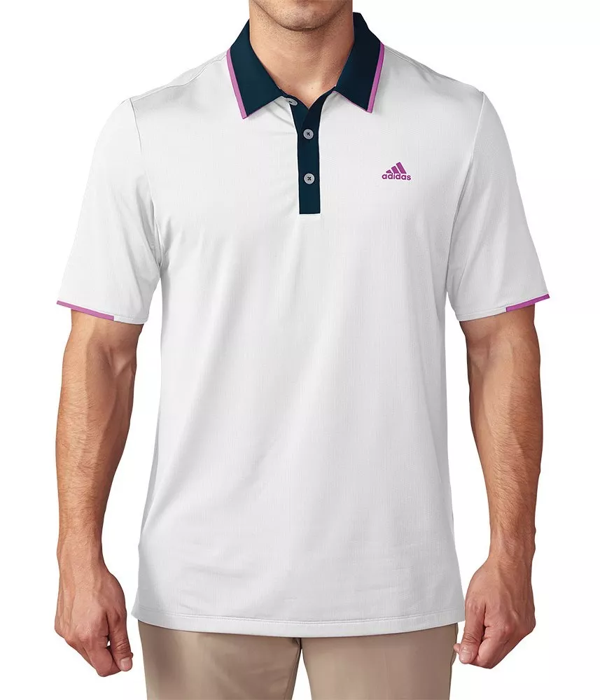 Eentonig converteerbaar dubbellaag Adidas Climacool Vented Tip Golf Polo Shirt White/Navy/Purple S,M,L,XL,XXL  New | eBay