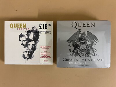 2 x Queen CD's - Forever + Greatest Hits 1, 2 & 3 BOX SET Factory sealed *NEW*