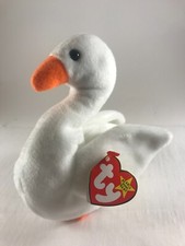 Ty Original Beanie Baby Gracie the Swan 1996 PVC Pellets Errors Retired