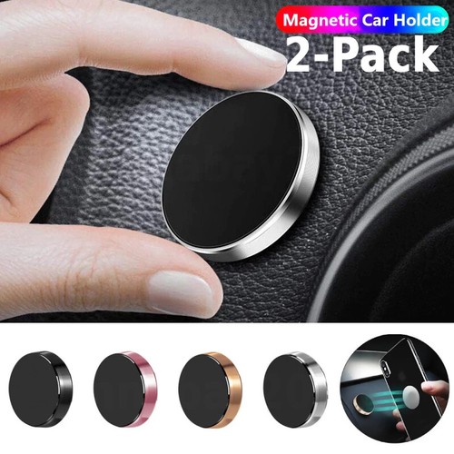 2-Pcs Magnetic Universal Car Mount Holder with Petal Plate For Phone iPhone - 第 1/16 張圖片