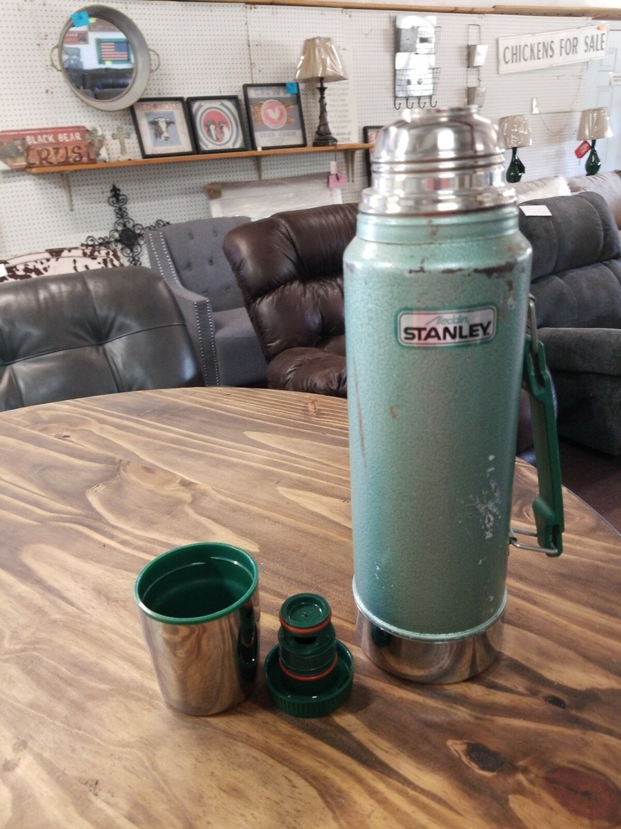 Vintage Aladdin Stanley Green Thermos Model A-944DH 1 Quart USA | eBay