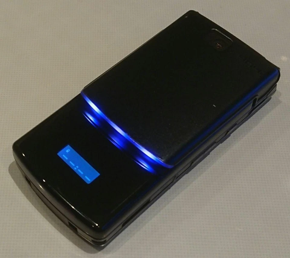 Teléfono celular móvil Docomo F904i negro japonés plegable FOMA Fujitsu Japón Foto 4 de 4