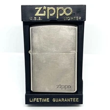 Zippo Logo Oil Lighter Made in 1997 Used Durable Collectible