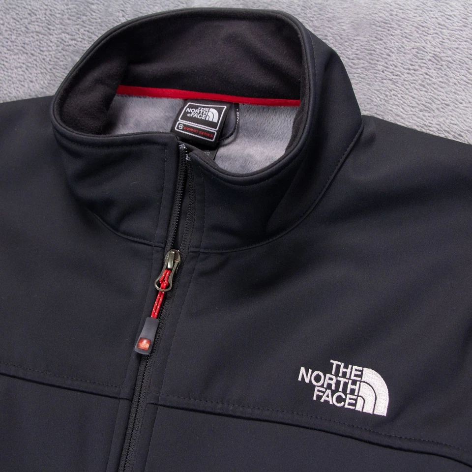 North Face Summit Series Mens XL Black Fleece Lined Windstopper Softshell Jacket - Image 3 of 4
