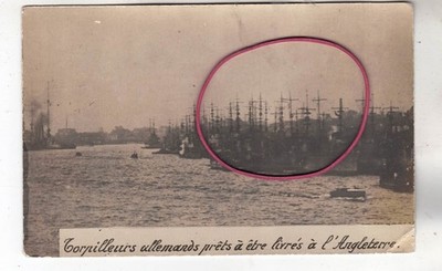 PHOTO FOTO  SCHIFFE DEUTSCHE TORPEDOBOOTE FERTIG ZUM AULAUFEN NACH SCAPA FLOW