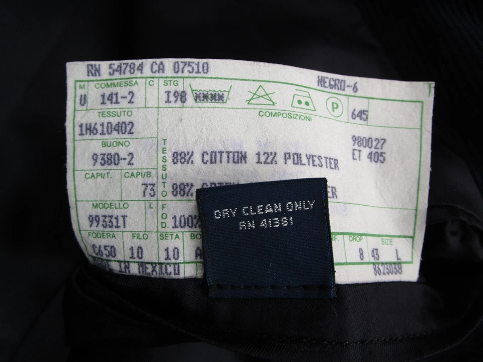 Blazer Polo Ralph Lauren Para Hombres 43L Azul Marino Pana Deportivo Abrigo Chaqueta De Colección Y2K Foto 3 de 4