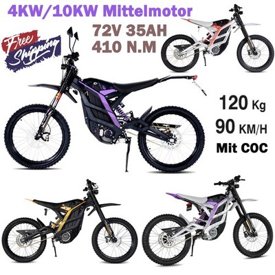79BIKE Falcon Pro 72V 35AH Elektro Enduro Motorcross 5000W NEU Motorrad Mit COC