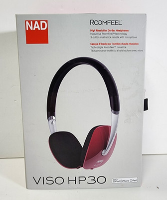 NAD VISO HP30 On-Ear Headphones RARE GLOSS RED Color
