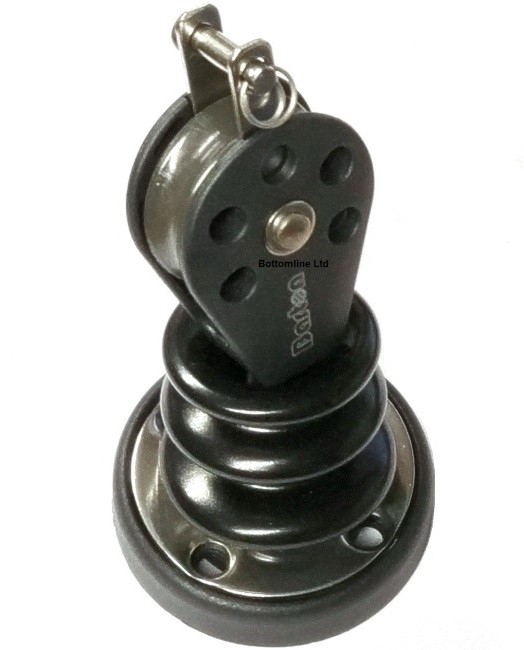 Barton Size 2 Single Stand-up Block with Becket 35mm - BAN02171