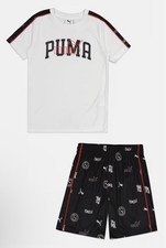 Boys Size 6 Puma 2 Piece Active Set Shirt Shorts NEW