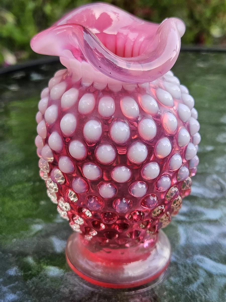 Glass Pink Collectible 1950-1959 Time Period Manufactured Vases