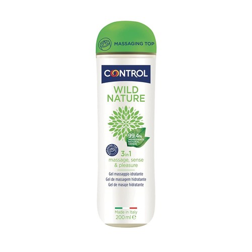 Control Wild Nature Gel Massaggio 3 in 1 A Base D Acqua con 99,4% Di in - Foto 12 di 24