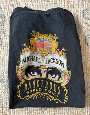 Vintage Michael Jackson Dangerous Tour Security T-Shirt   Rotterdam 1 July 1992
