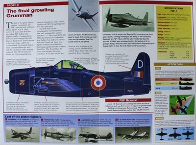 Grumman F8F Bearcat Aircraft Picture Brochure Pamphlet Out of Print Info Sheet