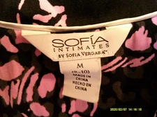 sofia intimates pajama set, pants have pockets size 8-10 M