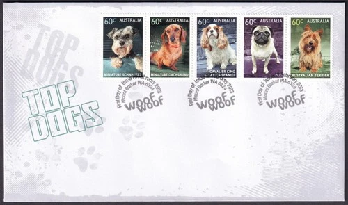 AUSTRALIA - 2013 'TOP DOGS' First Day Cover [F4635]