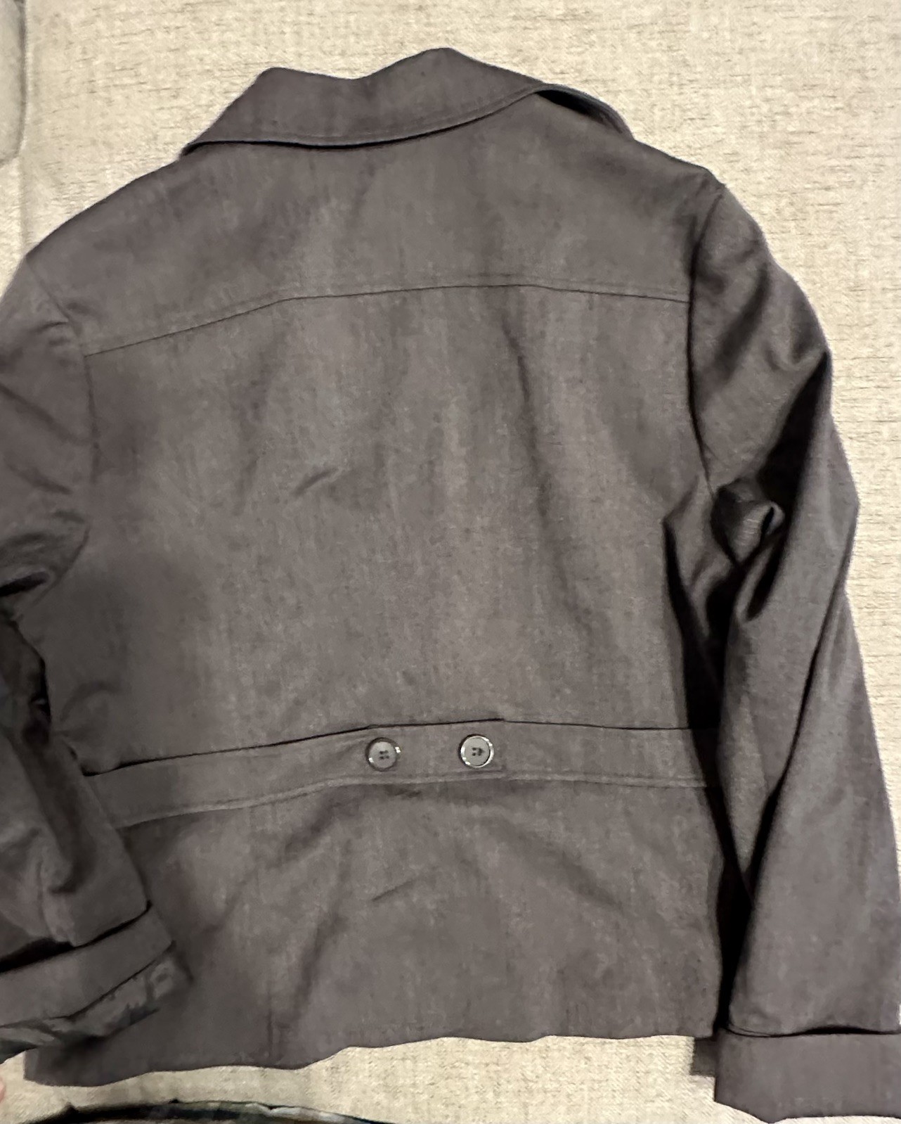 Apostrophe Women's Solid Gray Blazer Jacket Light… - image 11