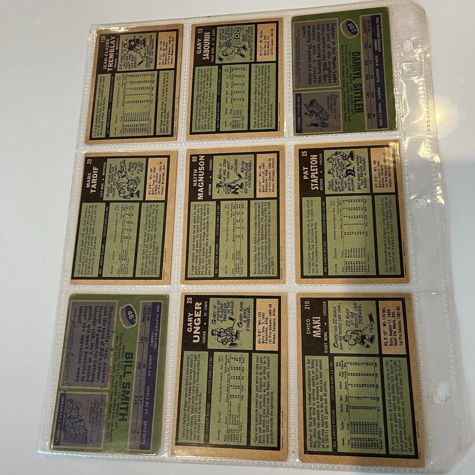 Mixed lot of 1976 Topps Hockey Cards NHL Vintage Large Green Orange Back - Image 2 of 4