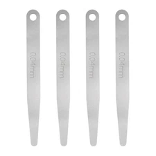 4pcs Metric Thickness Feeler Gauge 0.04mm Single Blade Tapered Feeler Gauge