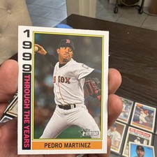 2025 Topps Heritage Pedro Martinez TTY-14 Through the Years Boston Red Sox MLB