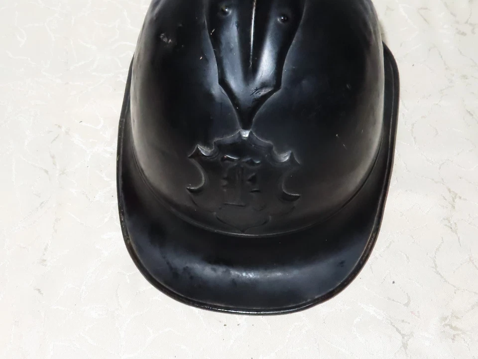 Antiker Helm Feuerwehr Messinghelm m. Buchstabe K wohl um 1900 ! N84 - Bild 2 von 4