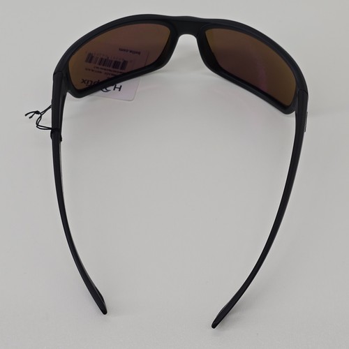 Occhiali da sole uomo H2Optix Beachwalker nero opaco polari marrone verde flash specchio - Foto 7 di 22