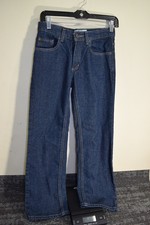 Urban Pipeline 5 Pocket Jeans Straight Relaxed Fit Wide Leg Dark Wash BOYS 12
