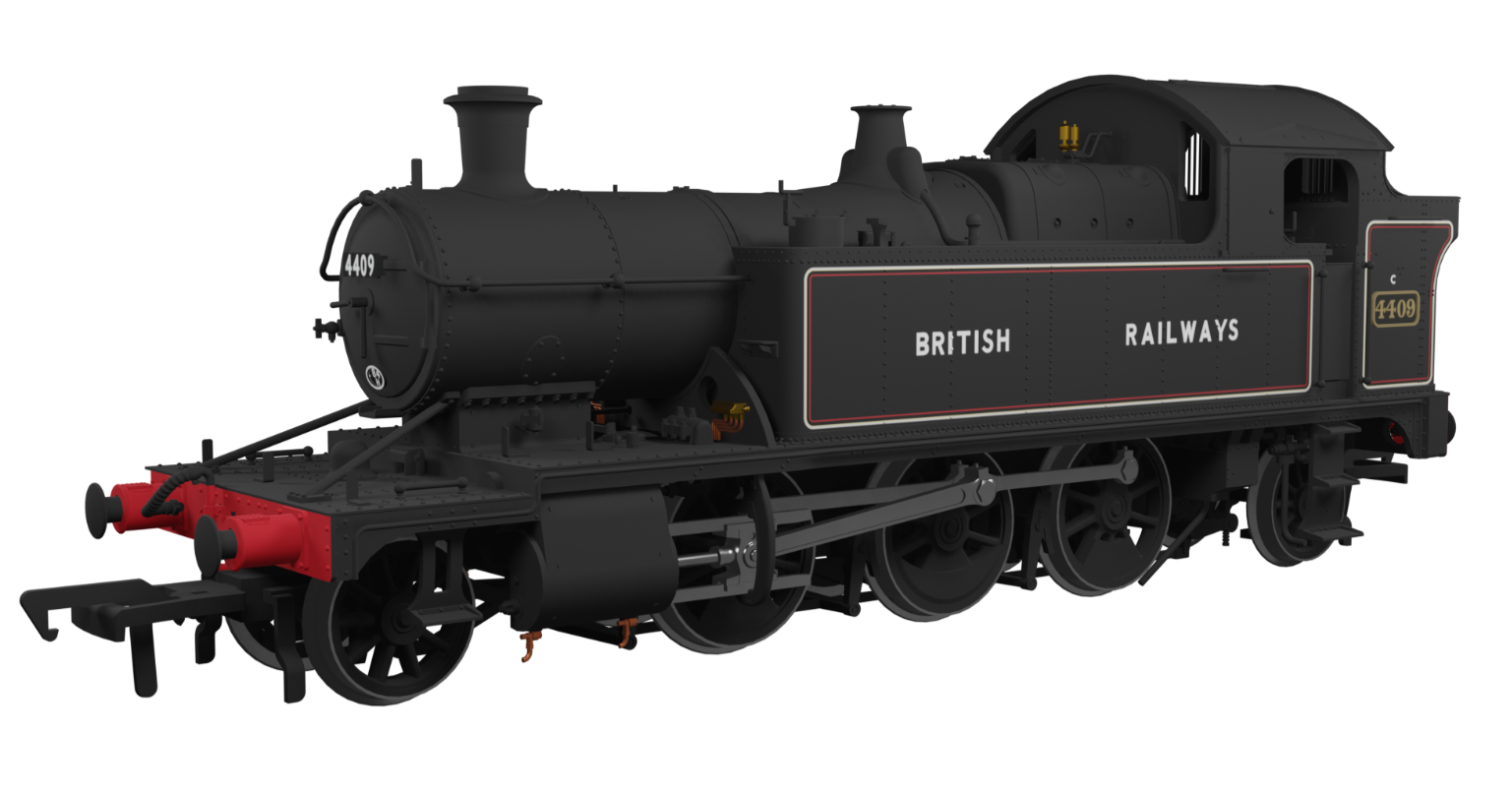 Rapido Trains 951006 GWR 44xx No.4409 British Railways (sans serif) Lined Bla...