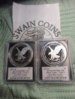 2021 W & S American SILVER EAGLE PR70 DCAM FDOI EMILY DAMSTRA Set EF106-7