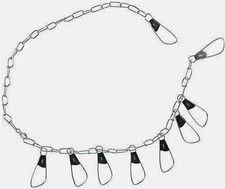 P-Line Pucci 3' Fishing Chain Stringer 9 Safety Latch Snaps