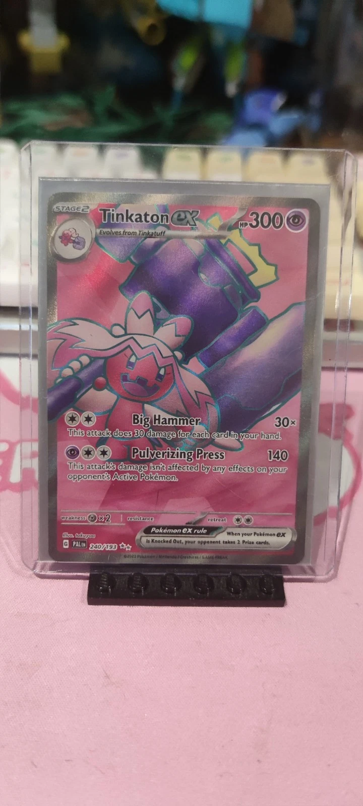 Pokémon TCG Tinkaton EX Paldea Evolved Full Art Ultra Rare Card 240/193