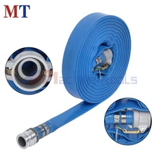 1-1/2" x 25/50/100 FT Pool Backwash Hose Water Discharge Hose For Water Transfer