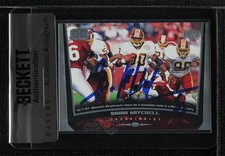 BAS 1998 Upper Deck Brian Mitchell #251 Seal of Authenticity Auto 3c7