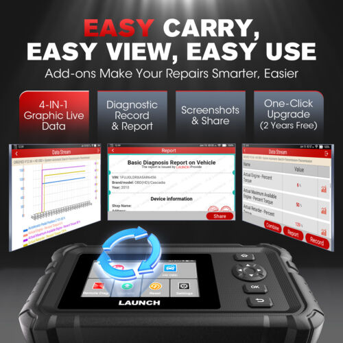 2025 LAUNCH X431 CRP129 HD Pro Strumento Diagnostica 24V camion Tutti Sistemi - Foto 7 di 13