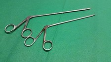 2 HARTMAN ALLIGATOR EAR FORCEPS SERRATED 6.5'' 8''ENT SURGICAL INSTRUMENTS