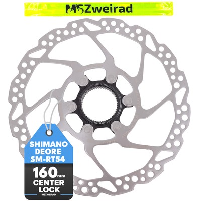 Shimano Fahrrad Bremsscheibe Deore SM-RT54 160 |180mm Center-Look Edelstahl MTB